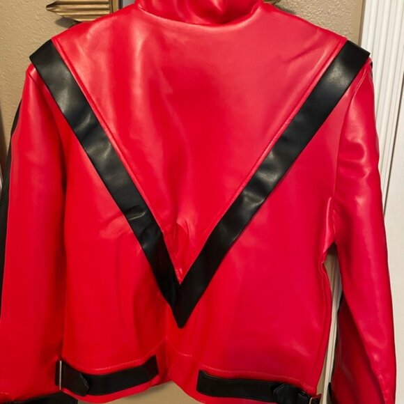 Michael Jackson MJ Charades THRILLER Jacket Red and Black Mens Medium - Picture 10 of 16